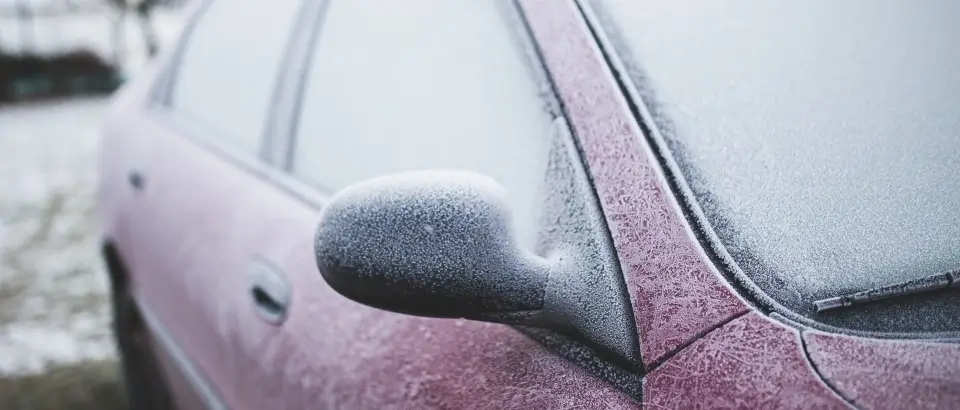 frozen car