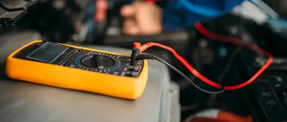 Test Car Battery With Tester