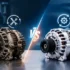 Old vs new alternator comparison