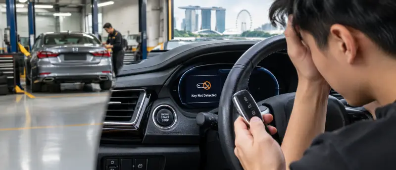 key Not Detected Push Start Car